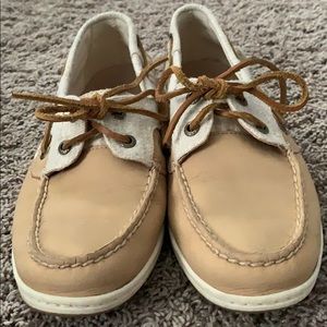 striped sperrys